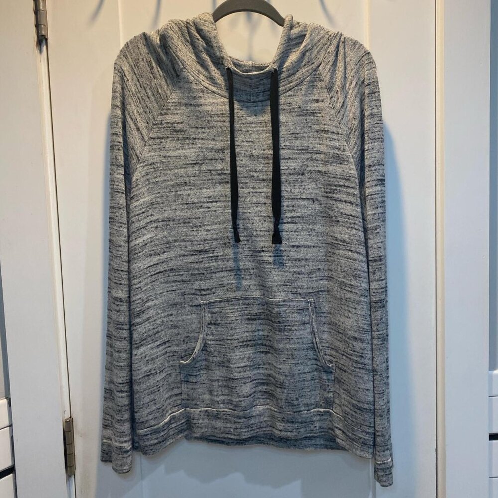 Teagin Drawstring Knit Pocket Hoodie